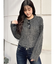 モヘアタッチシャギーショートニットトップス【WEB限定】