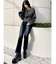 モヘアタッチシャギーショートニットトップス【WEB限定】