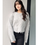 モヘアタッチシャギーショートニットトップス【WEB限定】