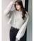 モヘアタッチシャギーショートニットトップス【WEB限定】