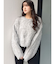 モヘアタッチシャギーショートニットトップス【WEB限定】