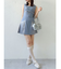 サイドプリーツミニワンピース