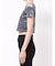 クロップドシアーベロアTシャツ