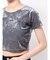 クロップドシアーベロアTシャツ