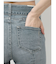 ハイウエストBACKレースアップフレアデニムパンツ