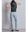 ハイウエストVintage Edge ダメージストレートデニムパンツ