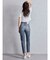 ハイウエストVintage Edge ダメージストレートデニムパンツ