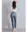 ハイウエストVintage Edge ダメージストレートデニムパンツ