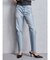 ハイウエストVintage Edge ダメージストレートデニムパンツ