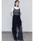 ルーズワイドハイウエストジーンズ