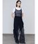 ルーズワイドハイウエストジーンズ