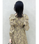 リボンショルダーアシンメトリーワンピース