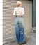 グラデーションワイドデニム