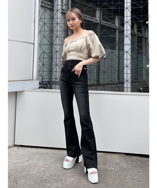 Invel ハイウエストスパッツ Mサイズ SPIBELT / SPIBET SHORT BELT ブラック