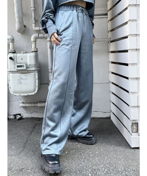 パンツ Sheer Cut 2way Drawstring Pants シャイニーカットワイドパンツ｜マークスタイラーアウトレットの