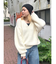 深Ｖネックルーズニット