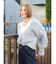 Vネック起毛ルーズニット
