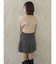 レイヤードプリーツミニスカート