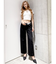 SIDE RIPPED GYDAラインワイドパンツ