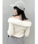 2WAYファーライクネックニットトップス