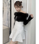 2WAYファーライクネックニットトップス