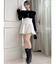 2WAYファーライクネックニットトップス