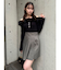 2WAYファーライクネックニットトップス