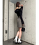 2WAYファーライクネックニットトップス