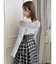 2WAYファーライクネックニットトップス