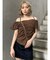 オフショルシャーリングシャツ