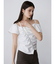 オフショルシャーリングシャツ