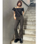 オフショルシャーリングシャツ