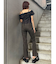 オフショルシャーリングシャツ