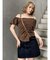 オフショルシャーリングシャツ