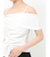 オフショルシャーリングシャツ
