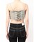 BACKレースUP Corsetデニムビスチェ