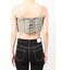 BACKレースUP Corsetデニムビスチェ