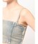 BACKレースUP Corsetデニムビスチェ