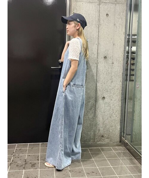 バックオープンデニムサロペット バックオープンデニムサロペット｜マークスタイラーアウトレットの