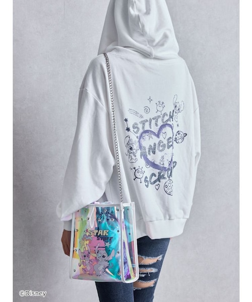 ジェイダ GYDA 【SETUP着用可】BACK GYDAラインストーンラメパーカー （ライトグレー） -靴＆ファッション通販  ロコンド〜自宅で試着、気軽に返品 gyda ラインストーン セットアップ