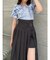 パンツレイヤードプリーツスカート