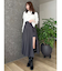 パンツレイヤードプリーツスカート