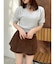 【セットアップ対応】レイヤードスカートパンツ