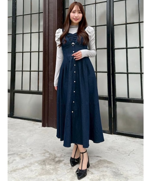 新品未使用タグAudreyandJohnWadラメレースレイヤードワンピース36 新品未使用タグAudreyandJohnWadラメレースレイヤードワンピース