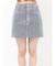 フロッキーデニムミニスカート【セット販売対象】