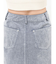 フロッキーデニムミニスカート【セット販売対象】