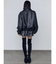 ヴィンテージフェイクレザーブルゾン