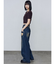 リボンチャームシャギーツインニット