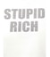 STUPID RICH STONEショートTシャツ