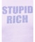 STUPID RICH STONEショートTシャツ